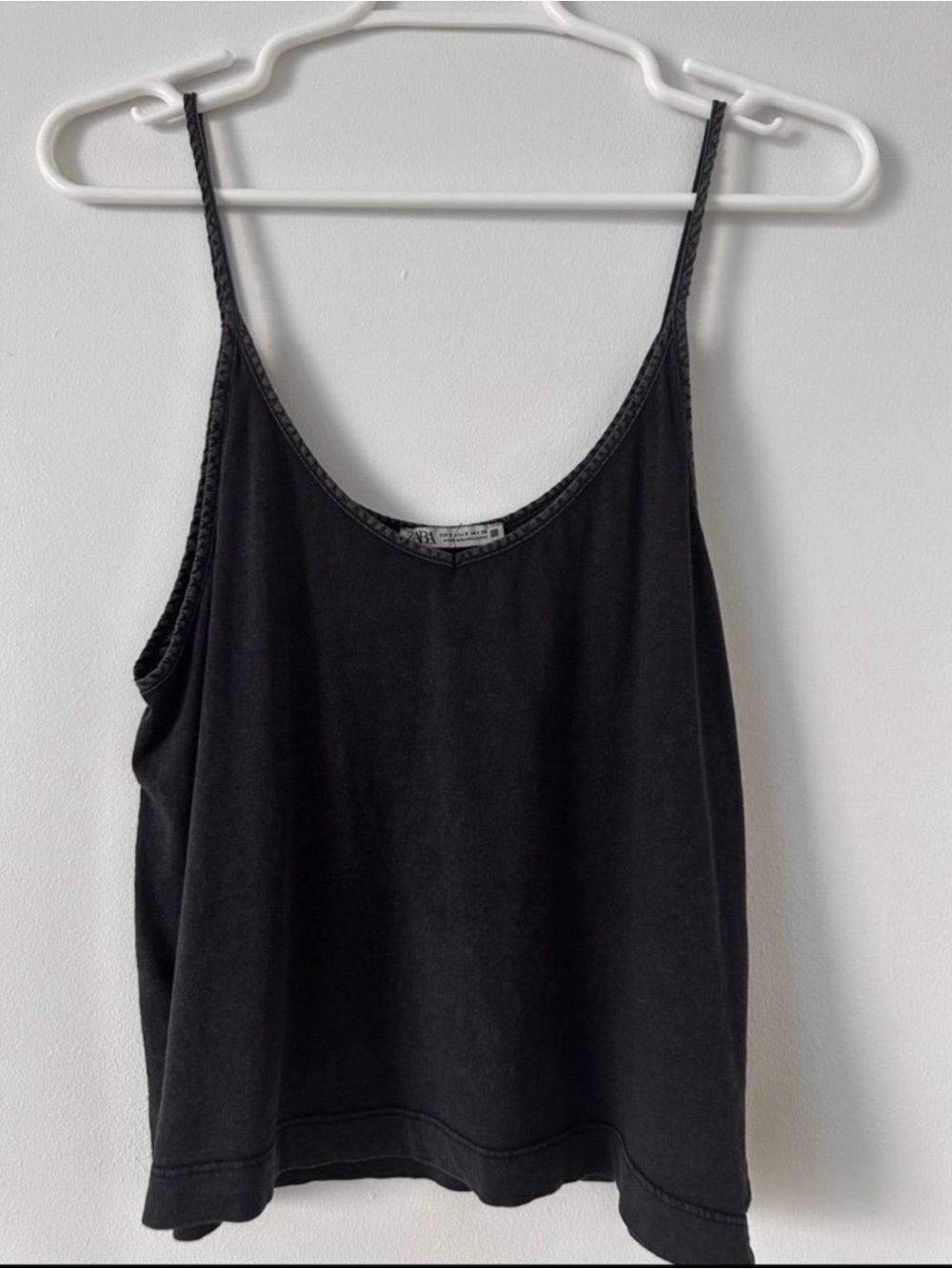 Zara washed effect tank